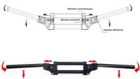 Kierownica antywibracyjna z elastomerem czarna 28mm - 6