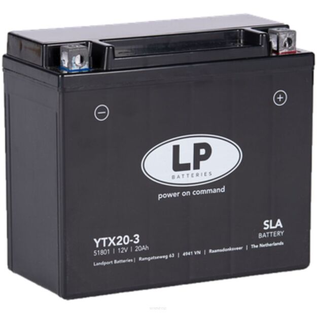 LANDPORT AKUMULATOR YTX20-3 (MS LTX20-3) 12V 20AH bezobsługowy zalany
