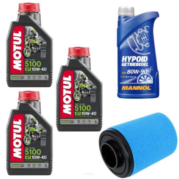 Zestaw serwisowy olej Motul, MANNOL + filtr powietrza CFMOTO CFORCE 850 G2