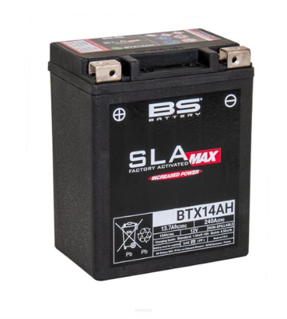 Akumulator BS BTX14AH MAX (FA) (YTX14AH-BS) 12V 13Ah bezobsługowy, zalany