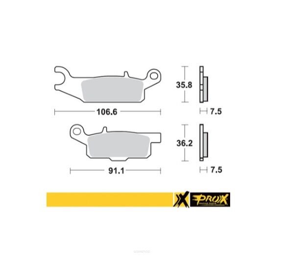 Klocki hamulcowe przód prawy PROX KH444 Yamaha