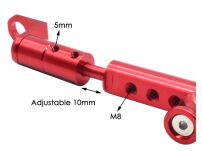 Poprzeczka kierownicy z otworami M6 / M8 czarna - 2