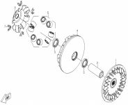 Przeciwtalerz wariatora CF Moto - 2