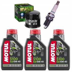 Zestaw serwisowy olej Motul, filtr, świeca do quada SUZUKI LT-A 750 X / XP KING-QUAD