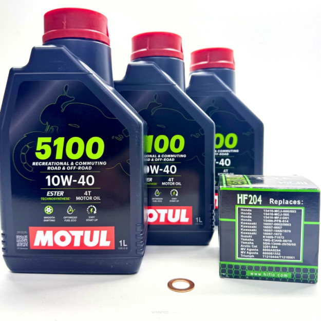 Zestaw Serwisu Olejowego Motul Filtr YAMAHA YFM 700 F GRIZZLY