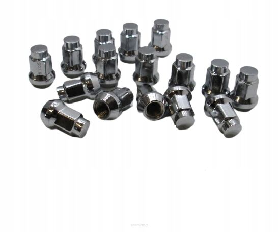 Nakrętka stożkowa chromowana do kół gwint 3/8-24 klucz 14mm