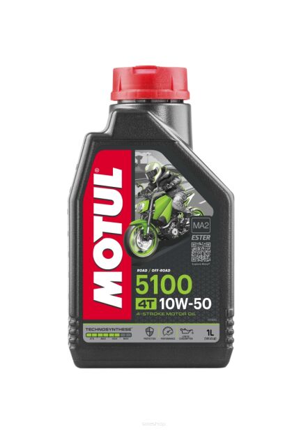Olej silnikowy MOTUL 5100 4T ESTER 10W50 1L