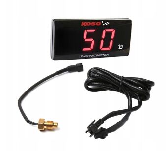 Termometr elektroniczny Koso slim czerwony z czujnikiem