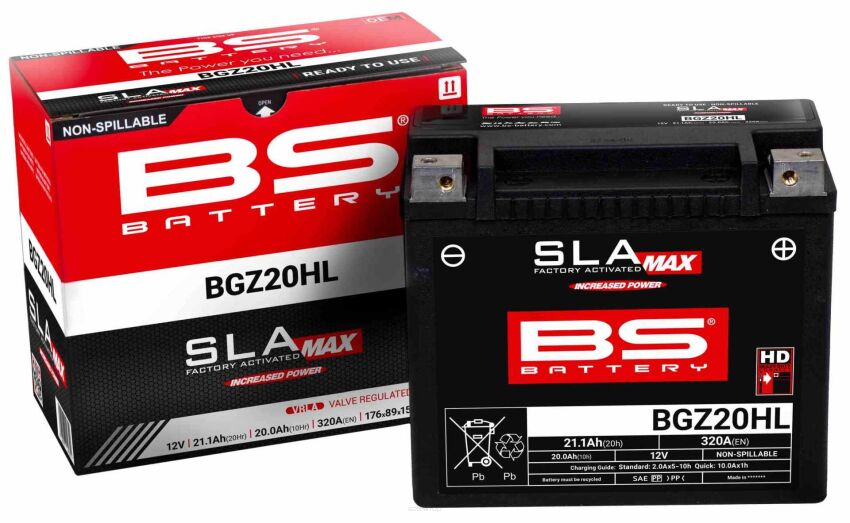 BS AKUMULATOR BGZ20HL MAX (YTX20HL) 12V 20AH bezobsługowy zalany