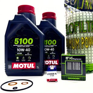 Zestaw Serwisu Olejowego Motul filtry Świeca YAMAHA