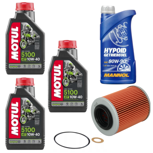 Zestaw serwisowy olej Motul, MANNOL + filtra oleju CFMOTO CFORCE 1000 G2