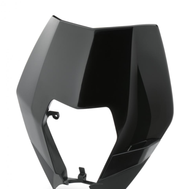 Owiewka lampy przód czarna KTM