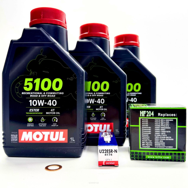 Zestaw Serwisu Olejowego Motul Filt Świeca YAMAHA YFM 700 F GRIZZLY